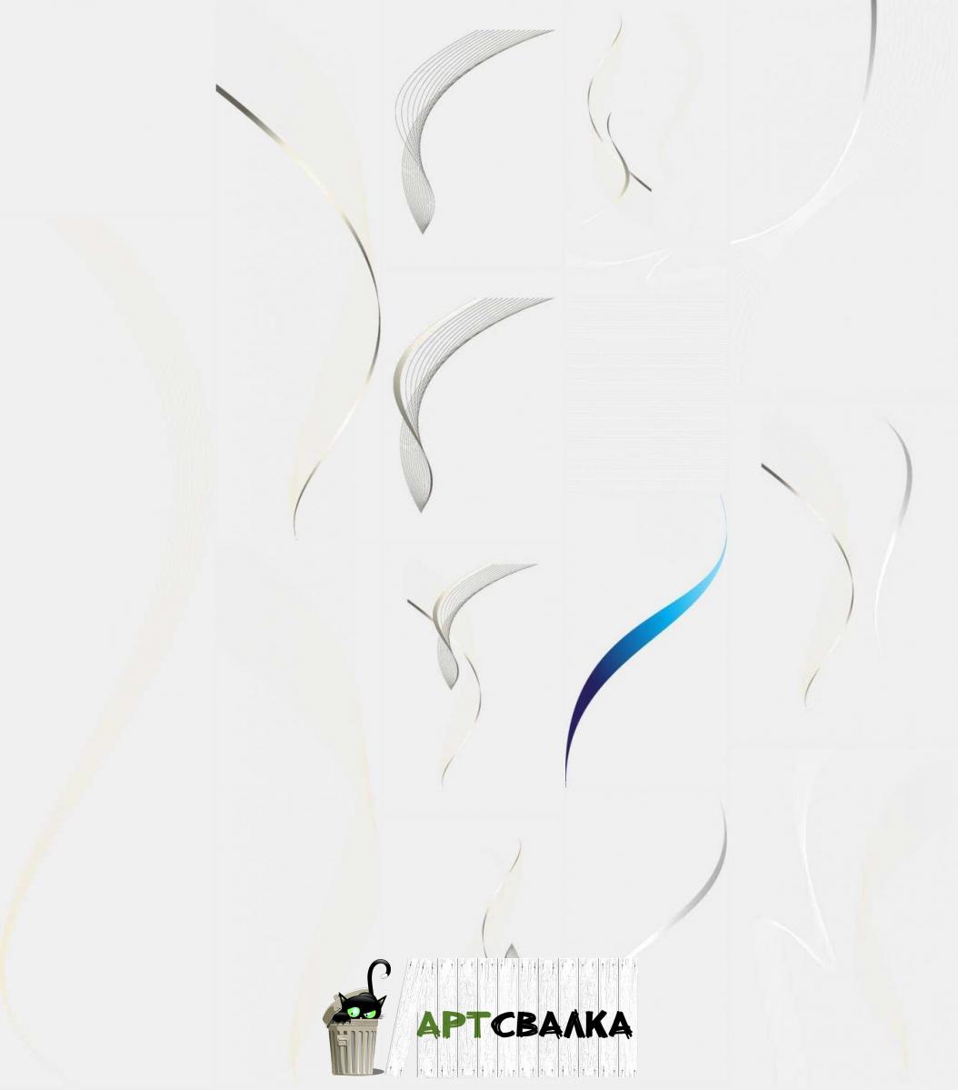 Абстрактные линии PNG |  Abstract lines PNG